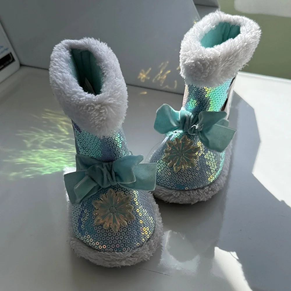 Disney Frozen Slipper (Toddler Girls) w/ Sequins SIZE 5/6 - Picture 3 of 5